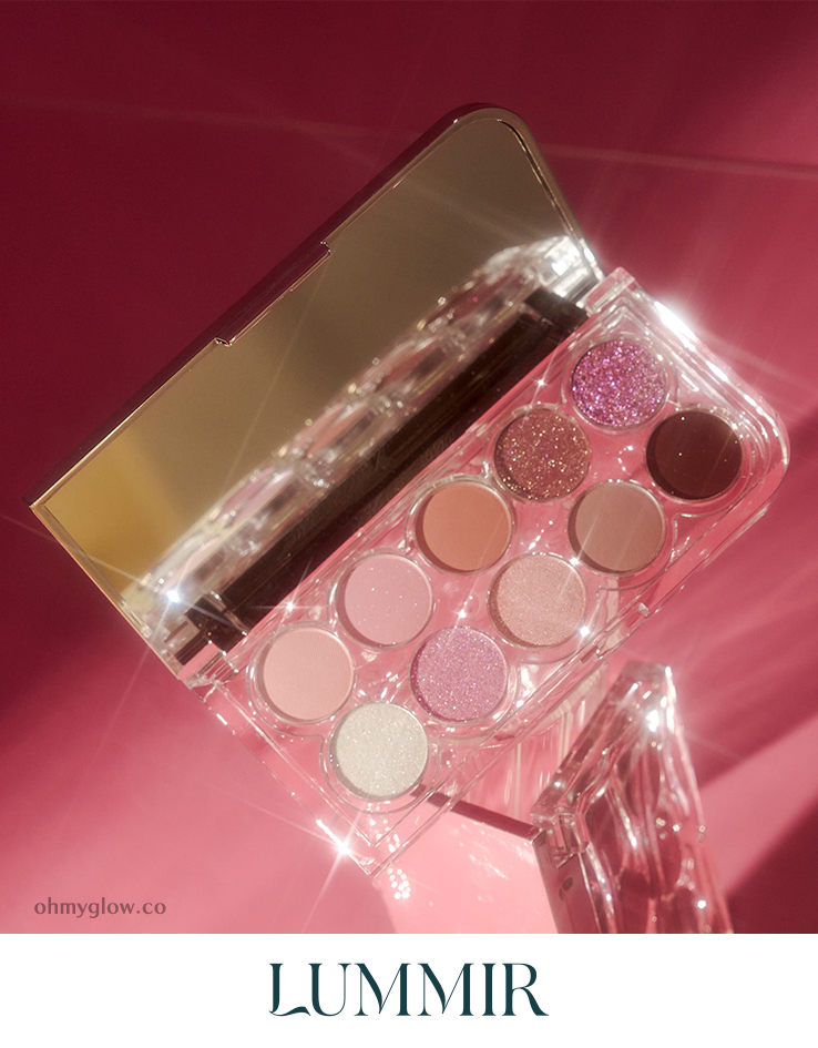 韓國 Lummir Light On Eyes Shadow Palette 藕粉調10色水光眼影盤 - 11PM Summer Night