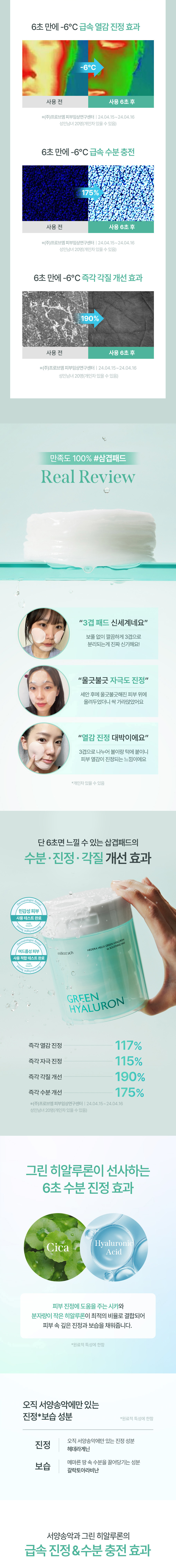 韓國 Happyrim X Milk Touch Hedera Helix Green Hyaluron 6sec Soothing Pad 洋常春藤玻尿酸6秒補水舒緩爽膚棉片 - 60片裝