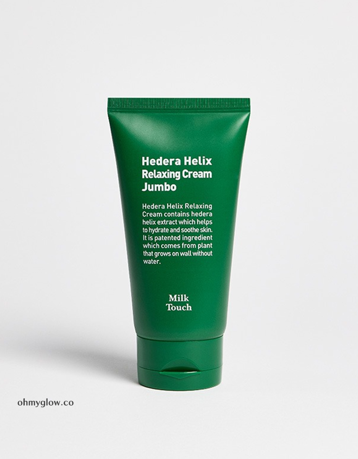 韓國 Milk Touch Hedera Helix Relaxing Cream Jumbo 💚常春藤舒緩去紅保濕純素面霜💚 - 大容量 100ml