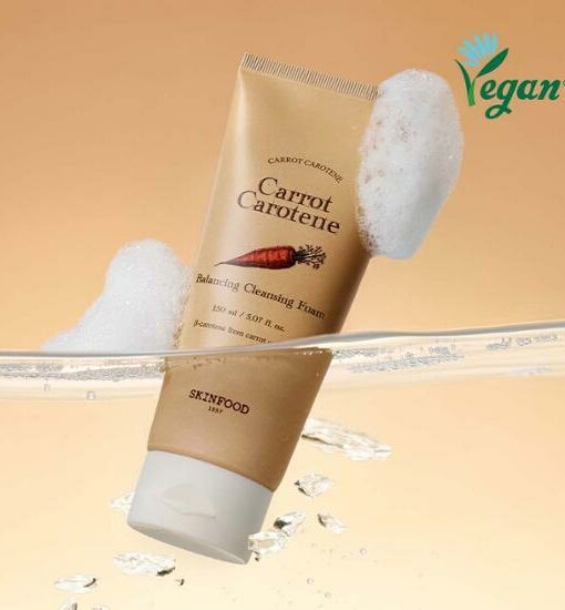 韓國 SkinFood Carrot Carotene Balancing Cleansing Foam 胡蘿蔔溫和泡沫潔面乳 150ml