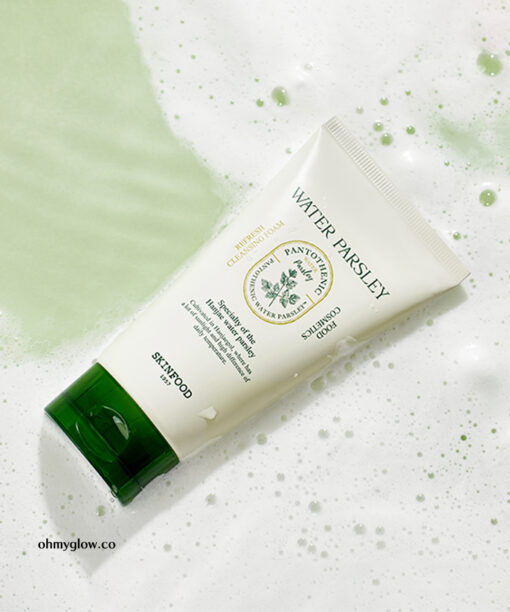 清爽抗痘～Skinfood Pantothenic Water Parsley Refresh Cleansing Foam 水芹菜溫和清爽袪痘泡沫潔面乳 150ml