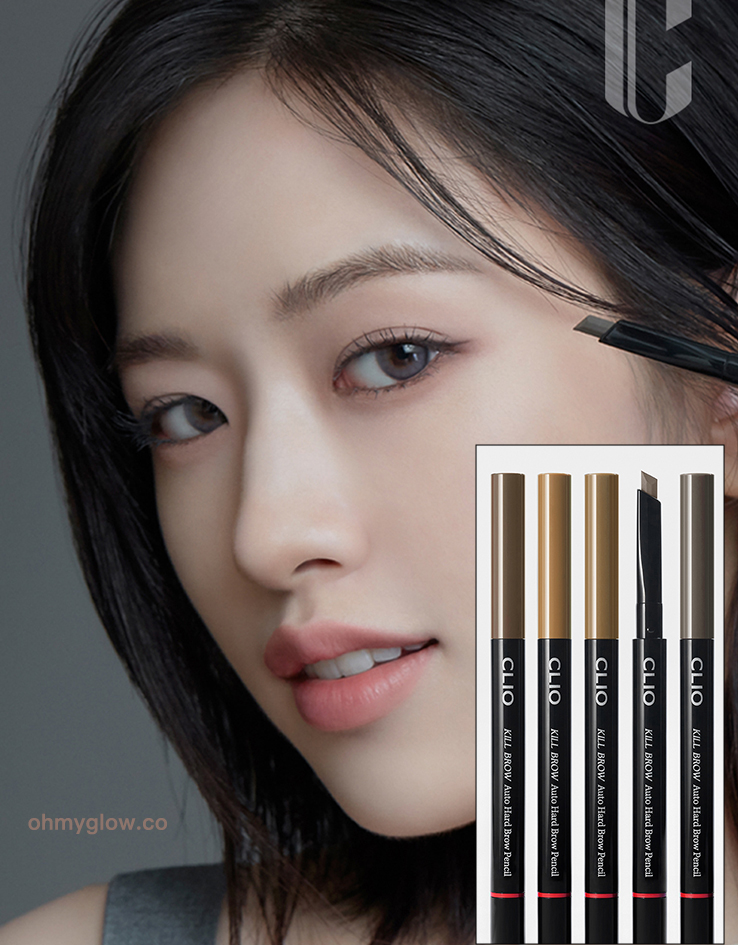 24新版～韓國 Clio Kill Brow Auto Hard Brow Pencil 雙頭平頭眉筆 - 5色選擇