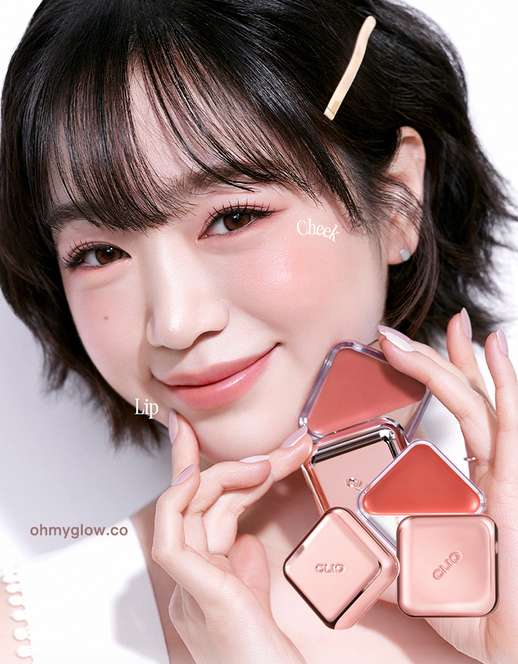 〖新色入〗韓國 Clio X 俞真 Essential Lipcheek Tap 多用途唇頰兩用光澤胭脂霜 (#01-08) - 8色選擇