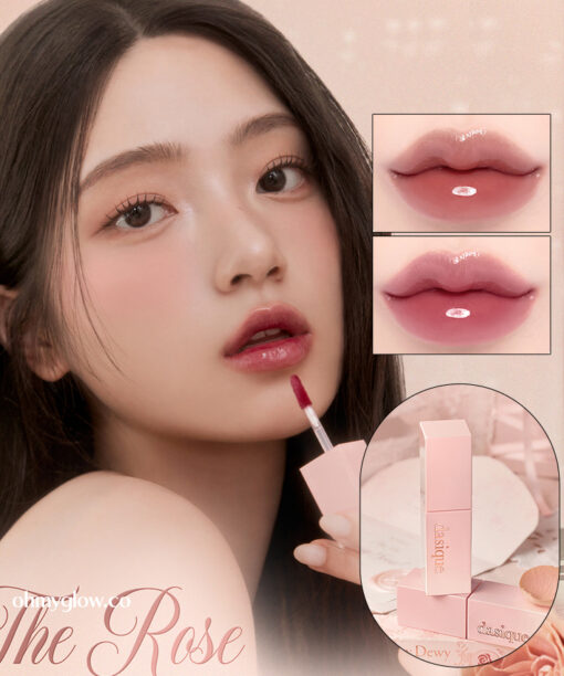 🌹 Rose Milk Tea 玫瑰奶茶系列☕ 韓國 dasique Juicy Dewy Tint 果汁露水鏡面唇釉(#25-26) - 2色選擇
