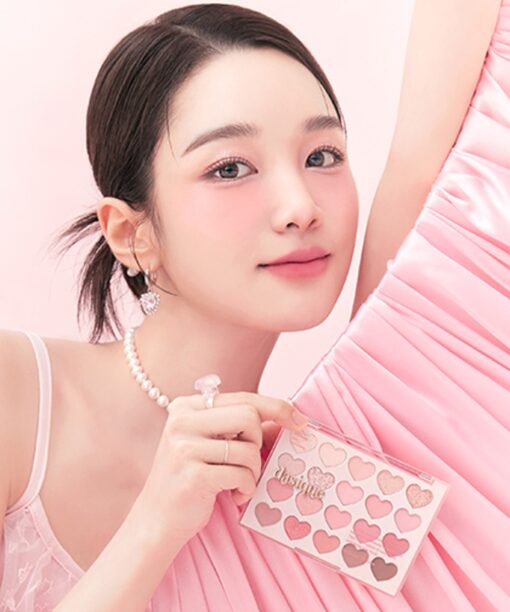 韓國dasique 💗 Sweet Heart 💗粉紅甜心系列 Mood Shadow Palette 心心盤 20色眼影盤 - 2色調選擇