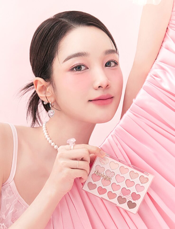 韓國dasique 💗 Sweet Heart 💗粉紅甜心系列 Mood Shadow Palette 心心盤 20色眼影盤 - 2色調選擇