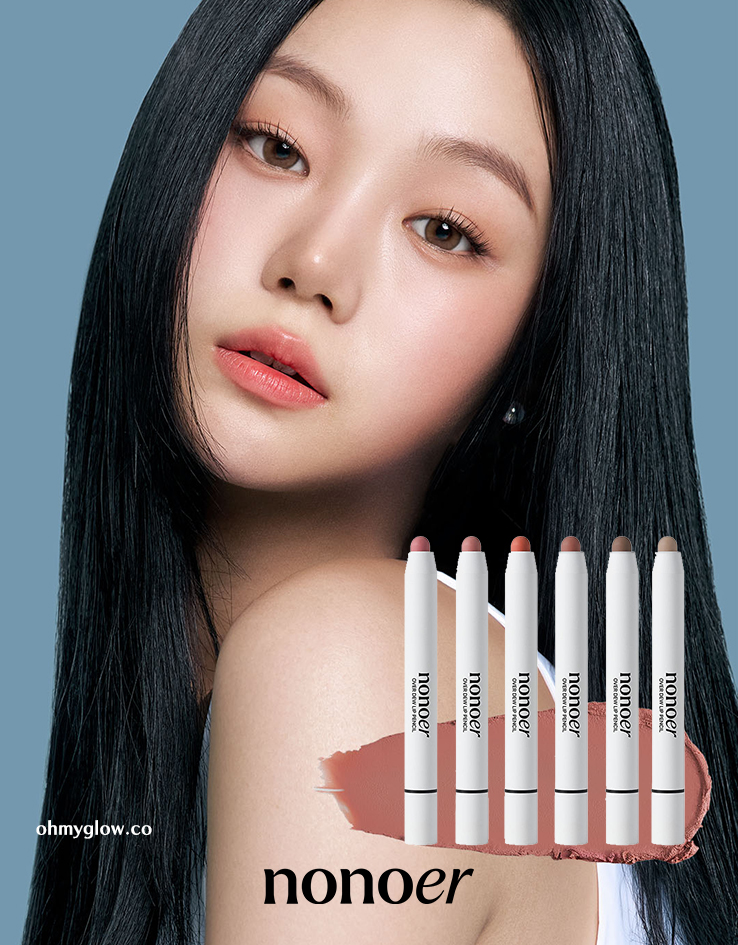 韓國大熱款～nonoer Over Dew Lip Pencil 8小時持久唇筆 - 6色選擇