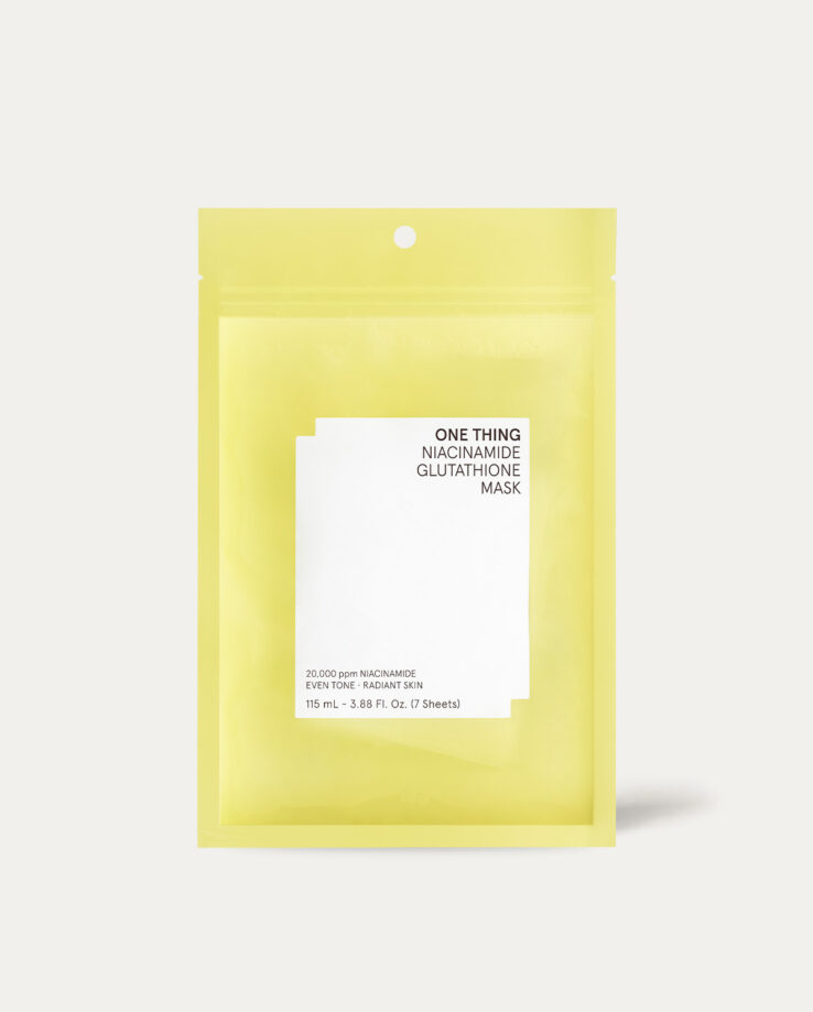 韓國 One Thing Niacinamide Glutathione Mask 維生素B3穀胱甘肽面膜(7片裝/30片裝) - 7p