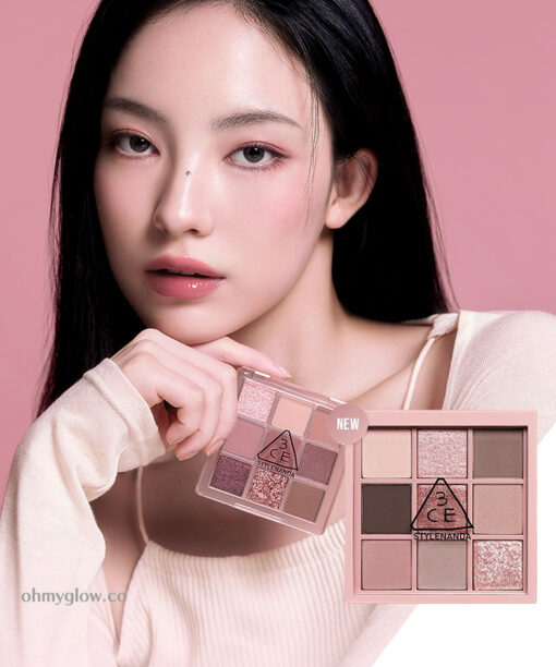 Minnie’s Pick! 最新Knotted Pink盤～韓國3CE Multi Eye Color Palette 9色眼影盤 - 多色選擇