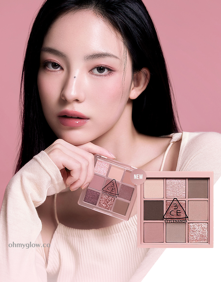 Minnie’s Pick! 最新Knotted Pink盤～韓國3CE Multi Eye Color Palette 9色眼影盤 - 多色選擇