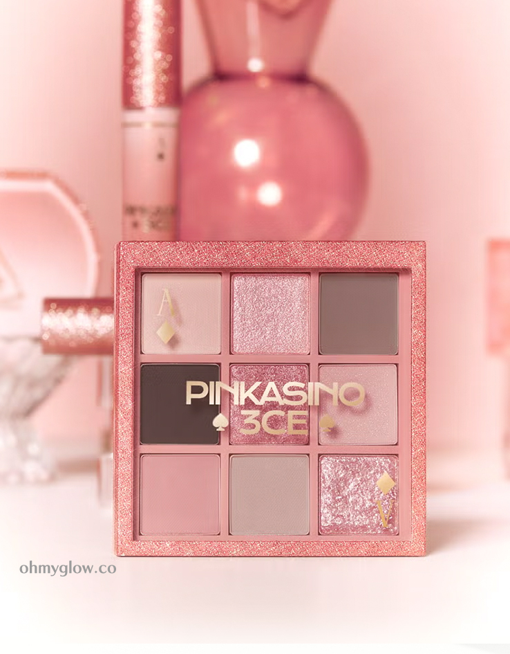 Minnie’s Pick! 最新Knotted Pink盤 # Pinkasino 系列~韓國3CE Multi Eye Color Palette 9色眼影盤 - 多色選擇