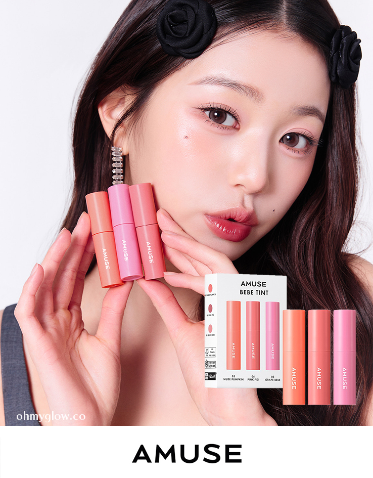 【一套3支mini 小廢包唇釉👶​】韓國 AMUSE Mini Bebe Tint Set 豐盈水光嬰兒唇釉3支套裝
