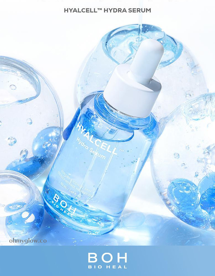 20層深度補水💦韓國 BioHeal Boh Hyalcell Hydra Serum 專利Hyalcell 高效第3代納米透明質酸保濕精華 - 50ml