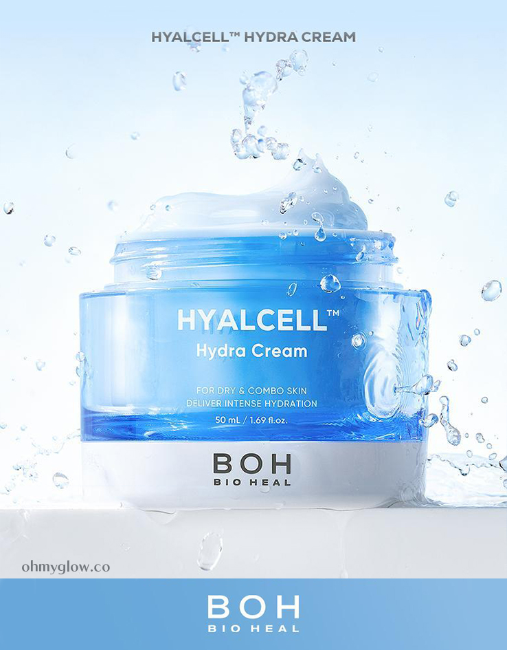 20層深度補水💦韓國 韓國 BioHeal Boh Hyalcell Hydra Cream 專利Hyalcell 高效第3代納米透明質酸保濕凝膠面霜 - 50ml