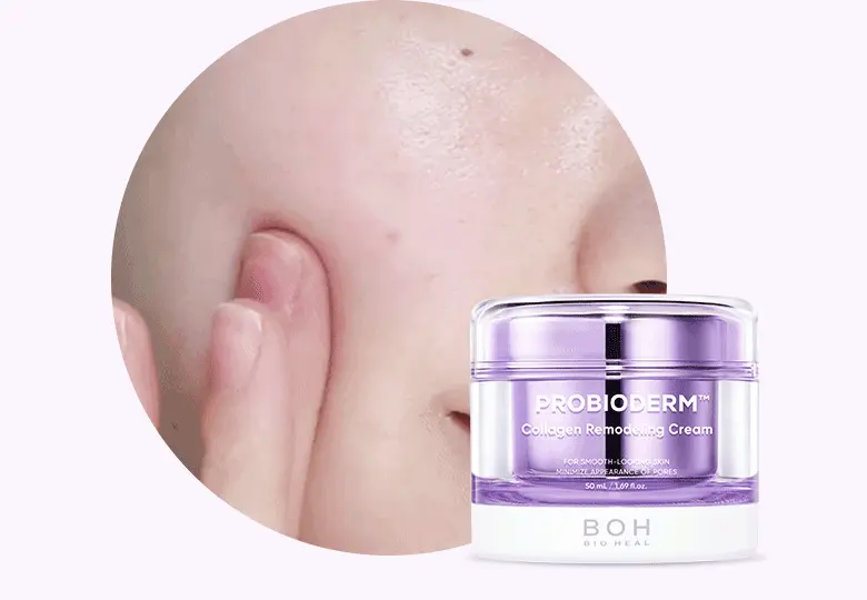 KO毛孔鬆弛下垂~韓國 BioHeal Boh Probioderm Collagen Remodeling Cream 第2代 益生菌膠原蛋白多胜肽重塑緊緻毛孔矯正膠囊面霜 50ml