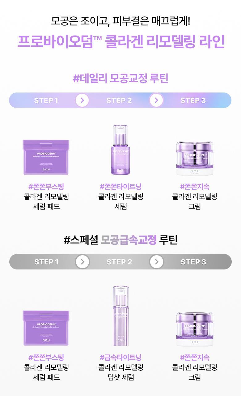 家用微針收毛孔!韓國 BioHeal Boh Probioderm Collagen Remodeling Deep Shot Serum 益生菌膠原蛋白重塑緊緻收毛孔PDRN微針精華 30ml