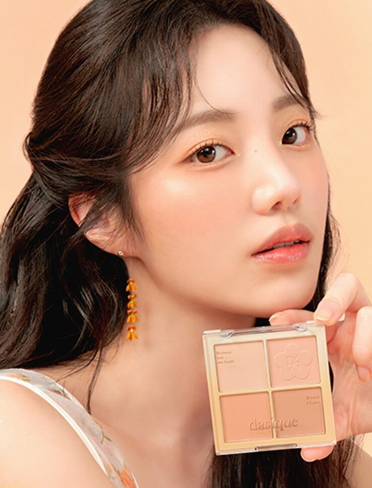 Golden Flower 系列🌼 韓國 Dasique Blending Mood Cheek 4色胭脂膏胭脂盤 - #12 Golden Flower