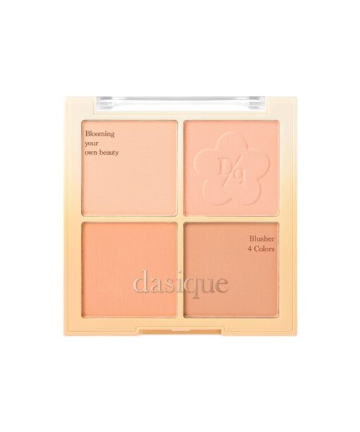 Golden Flower 系列🌼 韓國 Dasique Blending Mood Cheek 4色胭脂膏胭脂盤 - #12 Golden Flower