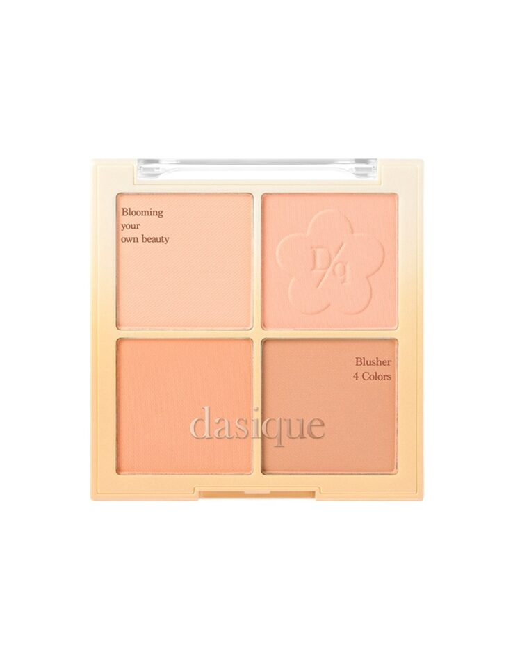 Golden Flower 系列🌼 韓國 Dasique Blending Mood Cheek 4色胭脂膏胭脂盤 - #12 Golden Flower
