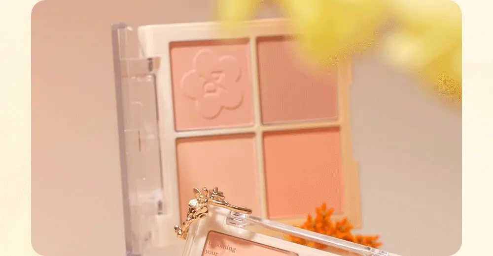 Golden Flower 系列🌼 韓國 Dasique Blending Mood Cheek 4色胭脂膏胭脂盤 - #12 Golden Flower