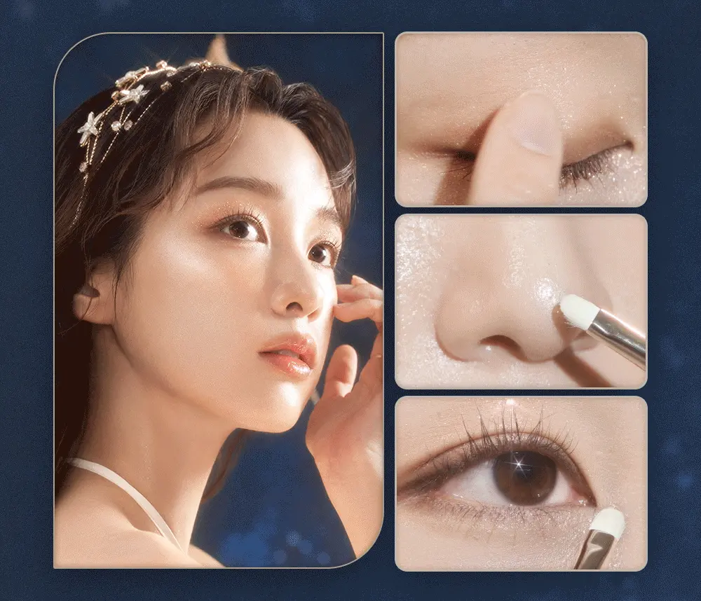 韓國節日限量⋆⁺₊⋆ ☾⋆⁺₊⋆Dasique Starry Night Shadow Palette 星夜閃耀4色亮片眼影盤 - 2色調選擇