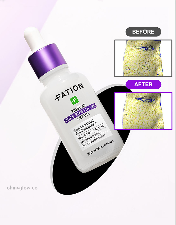 韓國 FATION Nosca9 Pore Enhancing Serum 專利納米A醛深層收毛孔精華- 30ml