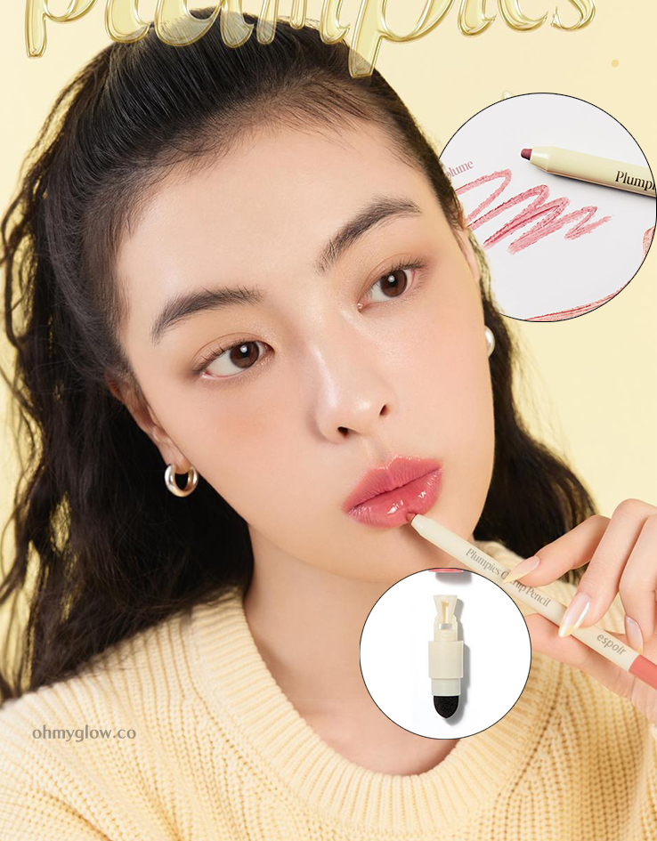 韓國 espoir Plumpies Overlip Lip Pencil 涼感豐唇唇筆連暈染唇刷 - 4色選擇