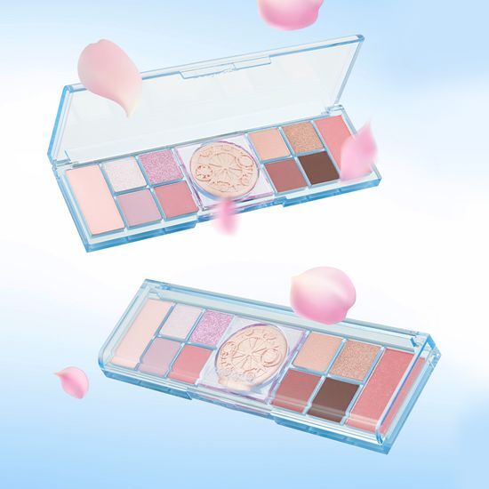 【限量小櫻系列】眼影X胭脂X高光 3合1 peripera All Take Mood Like Palette 綜合妝容盤眼影盤 - #05 clear winter