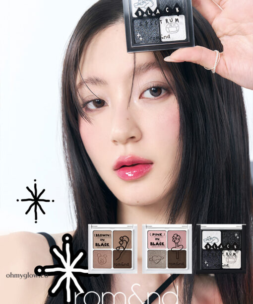 韓國 romand X INAPSQUARE 聯乘 #Black Spectrum系列 Better Than Eyes 四色眼影盤 (#B01-B03) - 3色選擇