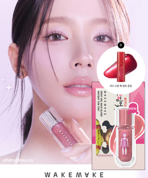 魷魚遊戲新色入🎁送唇釉～韓國 WakeMake Dewy Gel Maxi Gloss 豐凝水透唇蜜(#01-15) - 15色選擇