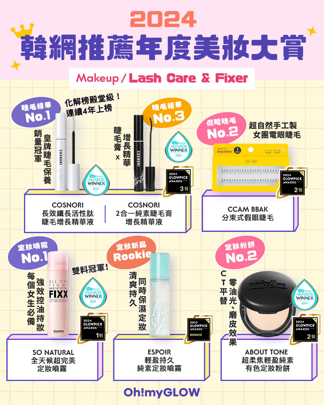 award 2024 makeup setting & lash care