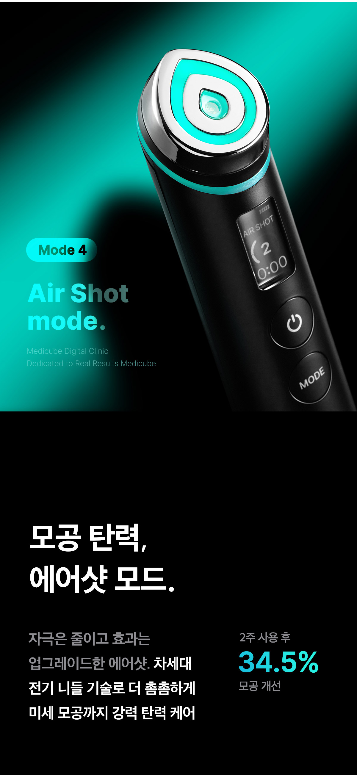 下單照價93折! 韓國No.1美容儀！Medicube Age-R Booster Pro 智慧6in1多功能美容儀 - 黑色