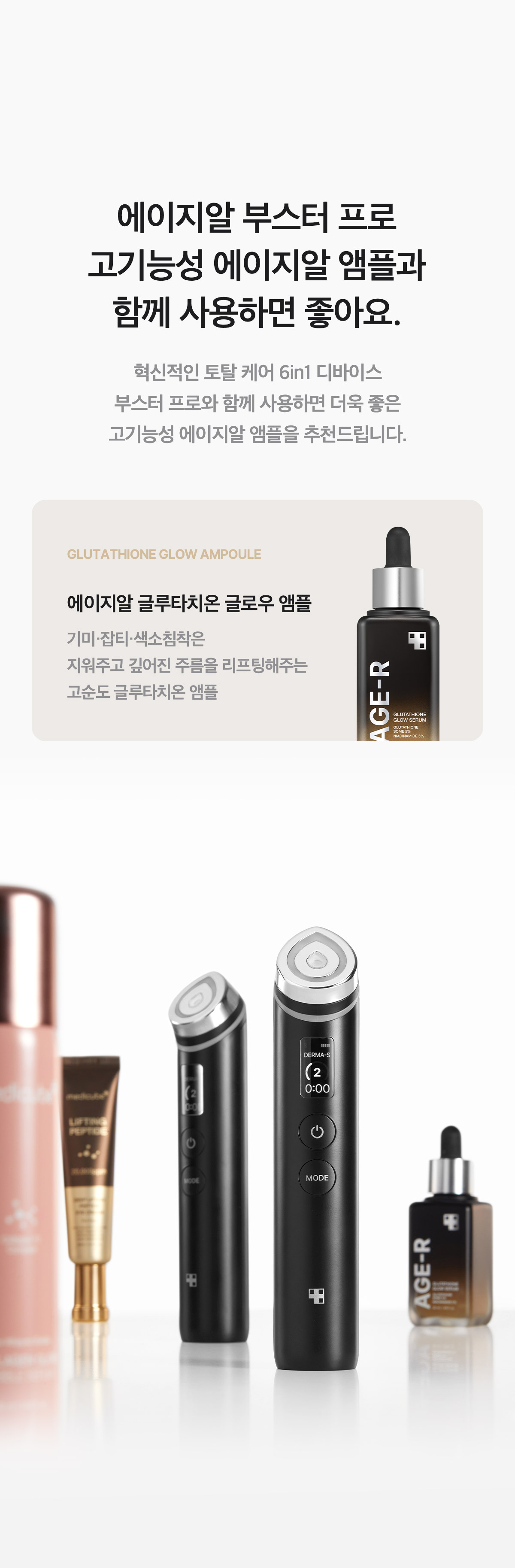 下單照價93折! 韓國No.1美容儀！Medicube Age-R Booster Pro 智慧6in1多功能美容儀 - 黑色