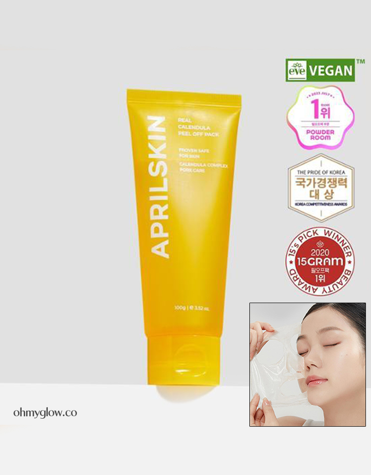 韓國 April Skin Real Calendula Peel Off Pack 金盞菊花撕拉角質護理面膜 - 100g