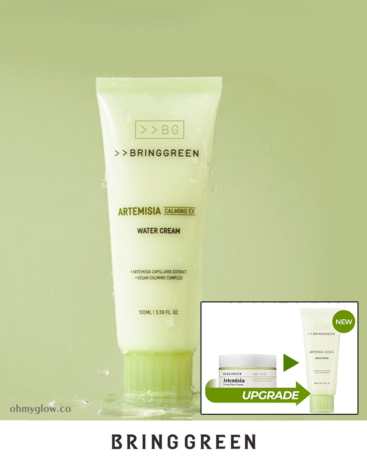 \24年新升級/ 韓國 Bring Green Artemisia Calming EX Water Cream 茵陳蒿神經醯胺鎮靜EX水凝保濕面霜 - 100ml