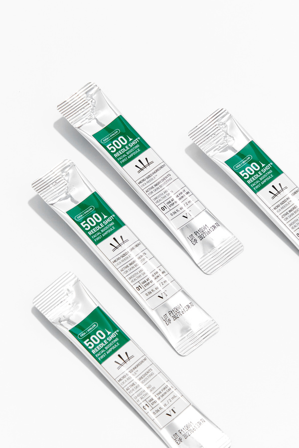 收毛孔!改善凹凸洞～韓國 Daiso x VT cosmetics Reedle Shot 500 積雪草塗抹式微針500導入精華 - 8包裝 2ml x 8pack