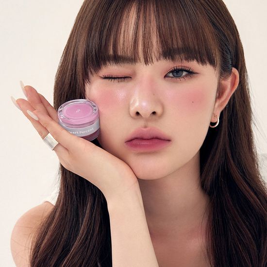 霧面 X 光澤 2合1！GlowPick🏆～韓國 HEART PERCENT Dote On Mood Custom Lip & Cheek 雙色雙效多用途唇頰霜- 7色選擇