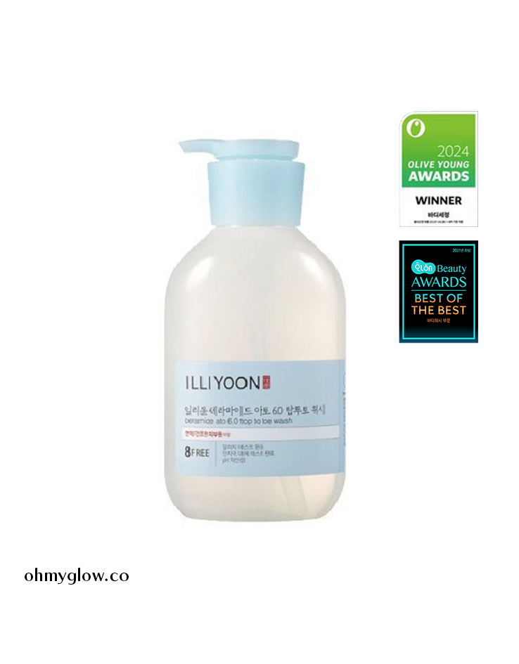 韓國 ILLIYOON Ceramide ATO 6.0 Top To Toe Wash 弱酸性神經醯胺沐浴露 - 500ml