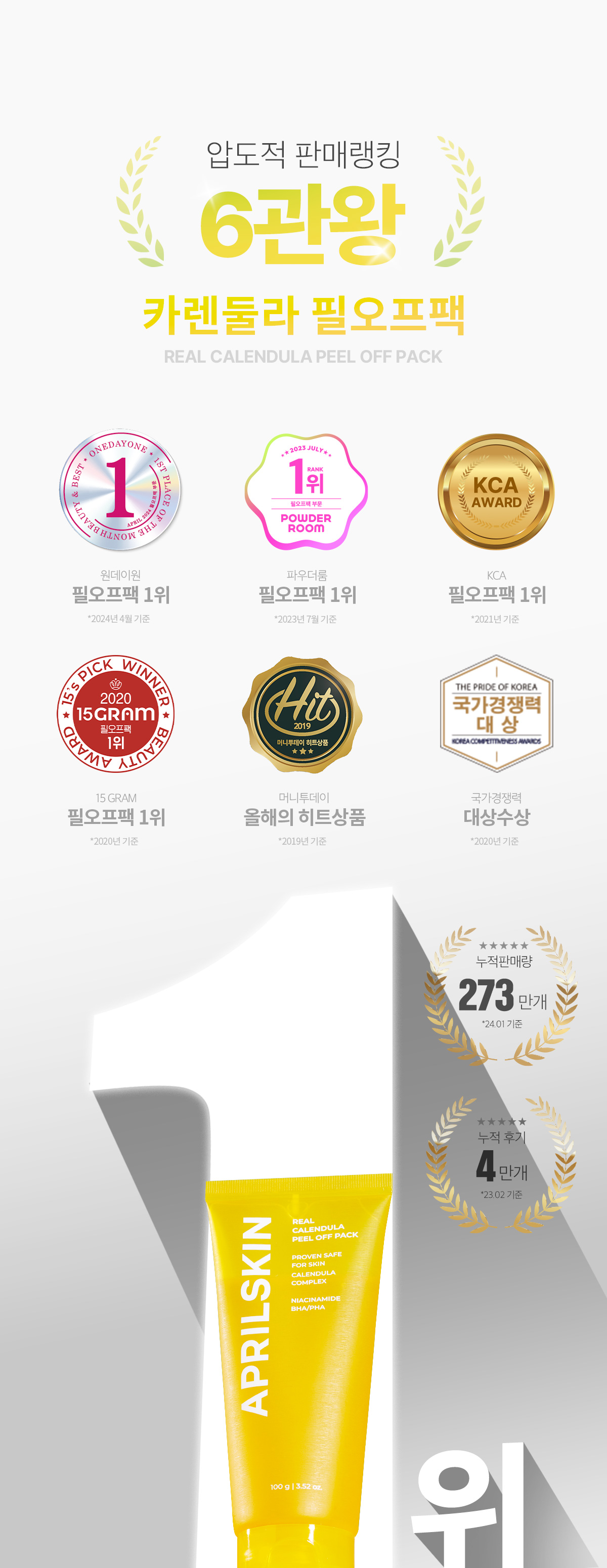 韓國 April Skin Real Calendula Peel Off Pack 金盞菊花撕拉面膜 - 100g