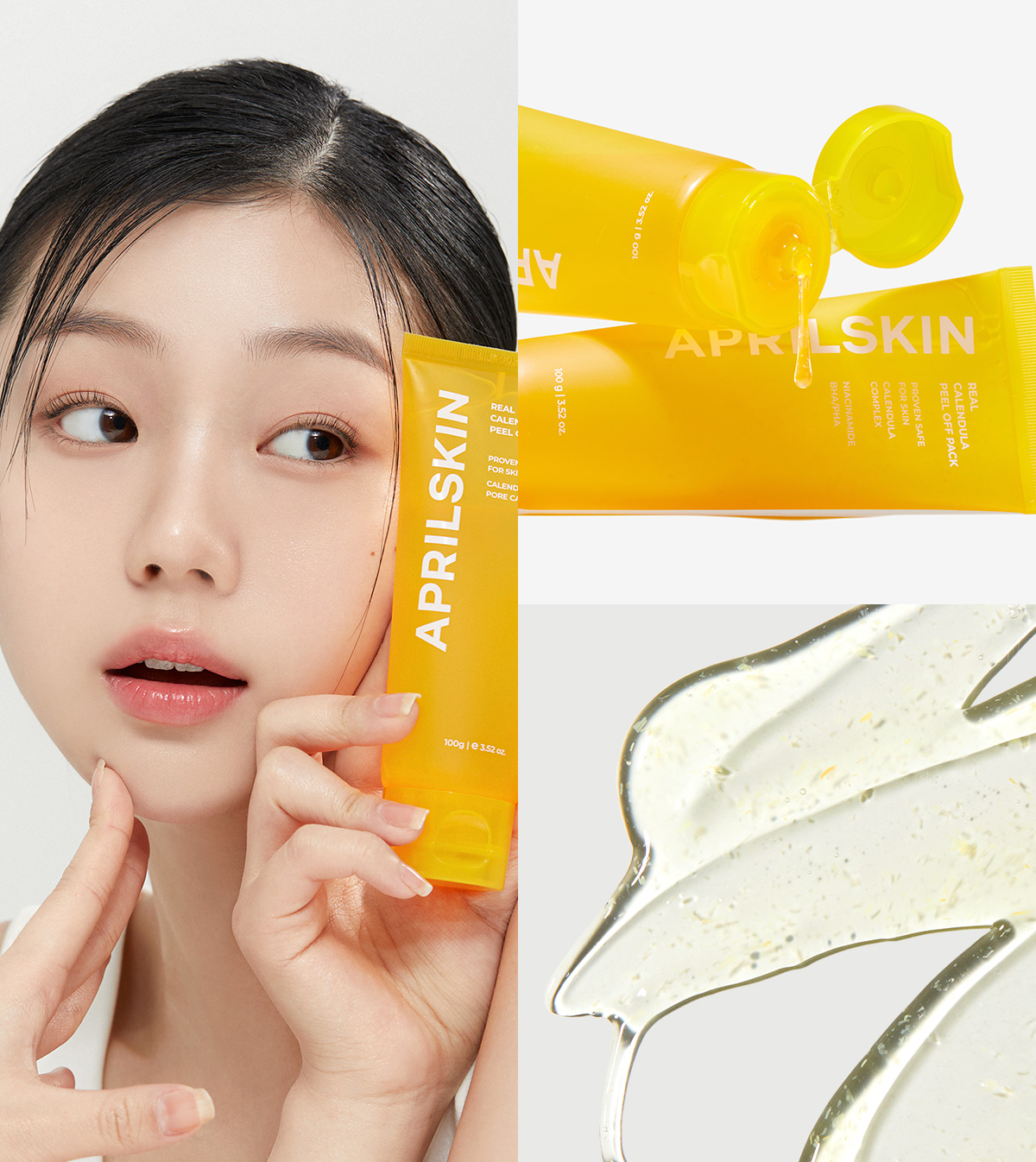 韓國 April Skin Real Calendula Peel Off Pack 金盞菊花撕拉面膜 - 100g