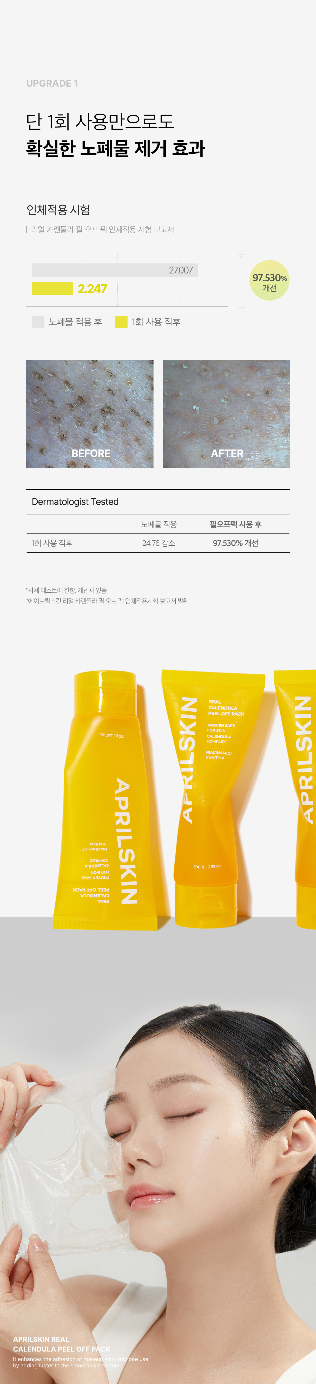 韓國 April Skin Real Calendula Peel Off Pack 金盞菊花撕拉面膜 - 100g