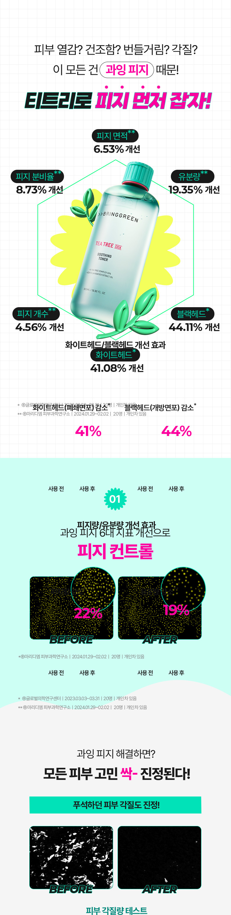 \ 24年更新版 / 韓國 Olive Young🏆 Bring Green Tea Tree Cica Soothing Toner 茶樹積雪草舒緩爽膚水 (250ml / 500ml) - 2種選擇