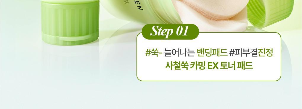 \24年新升級/ 韓國 Bring Green Artemisia Calming EX Toner Pad 茵陳蒿鎮靜保濕爽膚棉片 - 75片裝