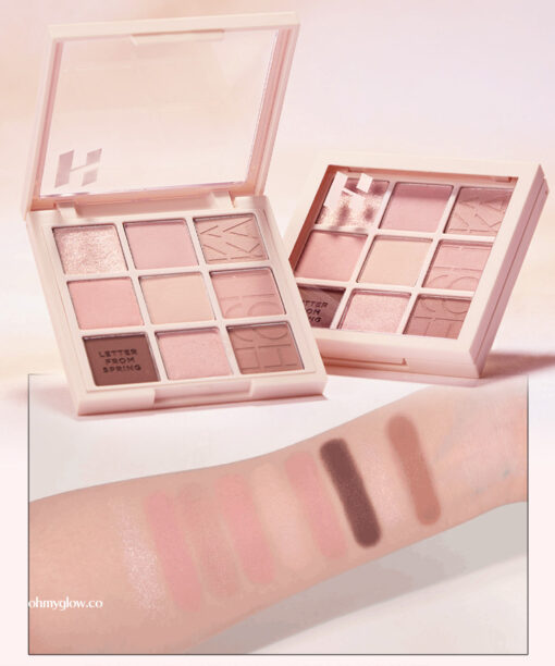 GlowPick🏆 Holika Holika My Fave Mood Eye Palette 9色眼影盤 裸粉棕調- #11 Letter from Spring