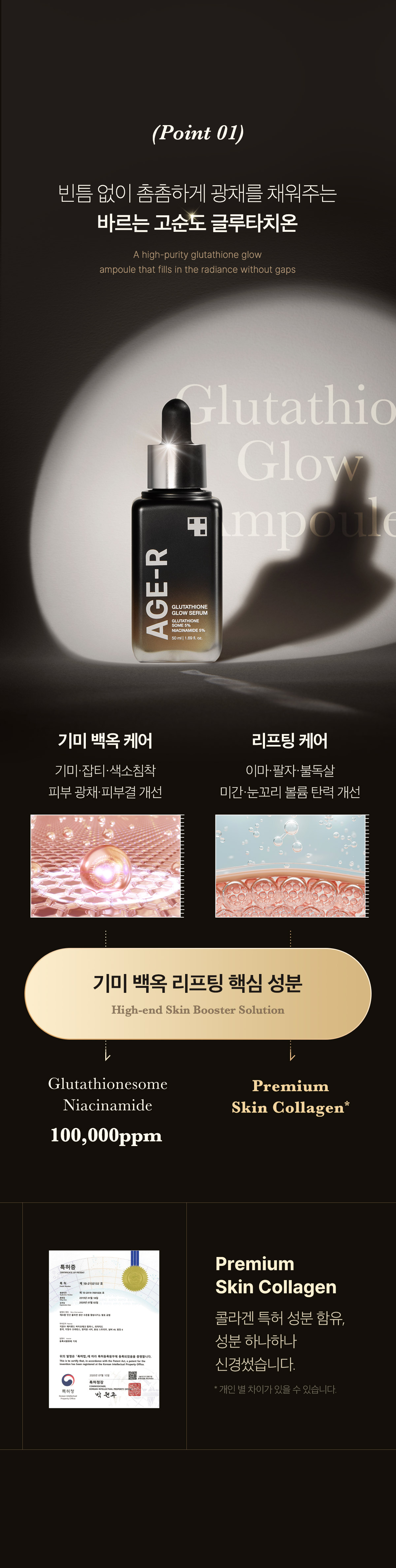 新包裝～韓國 medicube Age-R Glutathione Glow Serum Age-R 穀胱甘肽煥彩美白緊緻安瓶精華 - 30ml