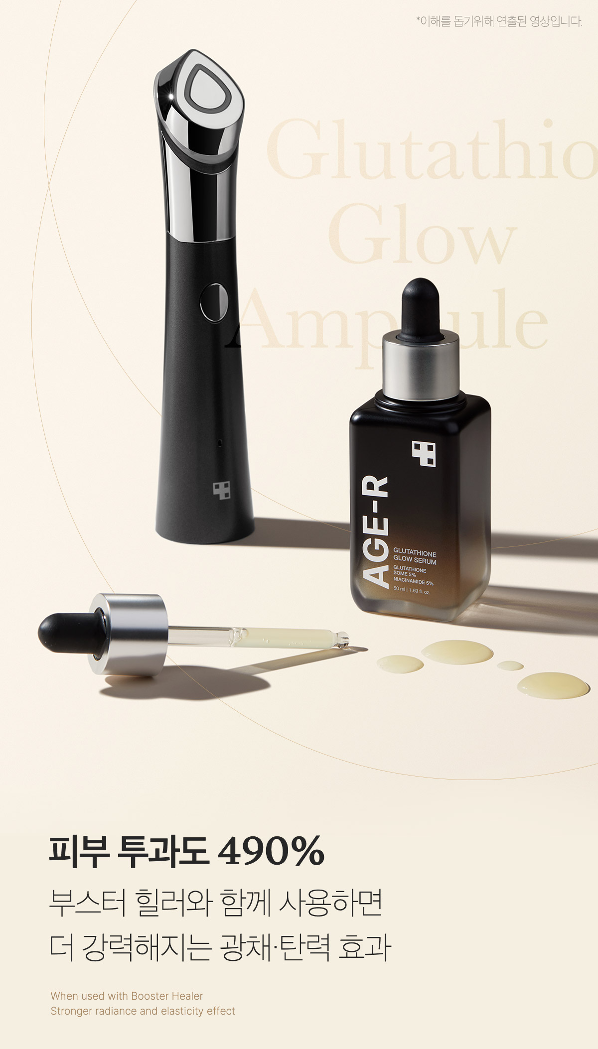 新包裝～韓國 medicube Age-R Glutathione Glow Serum Age-R 穀胱甘肽煥彩美白緊緻安瓶精華 - 30ml