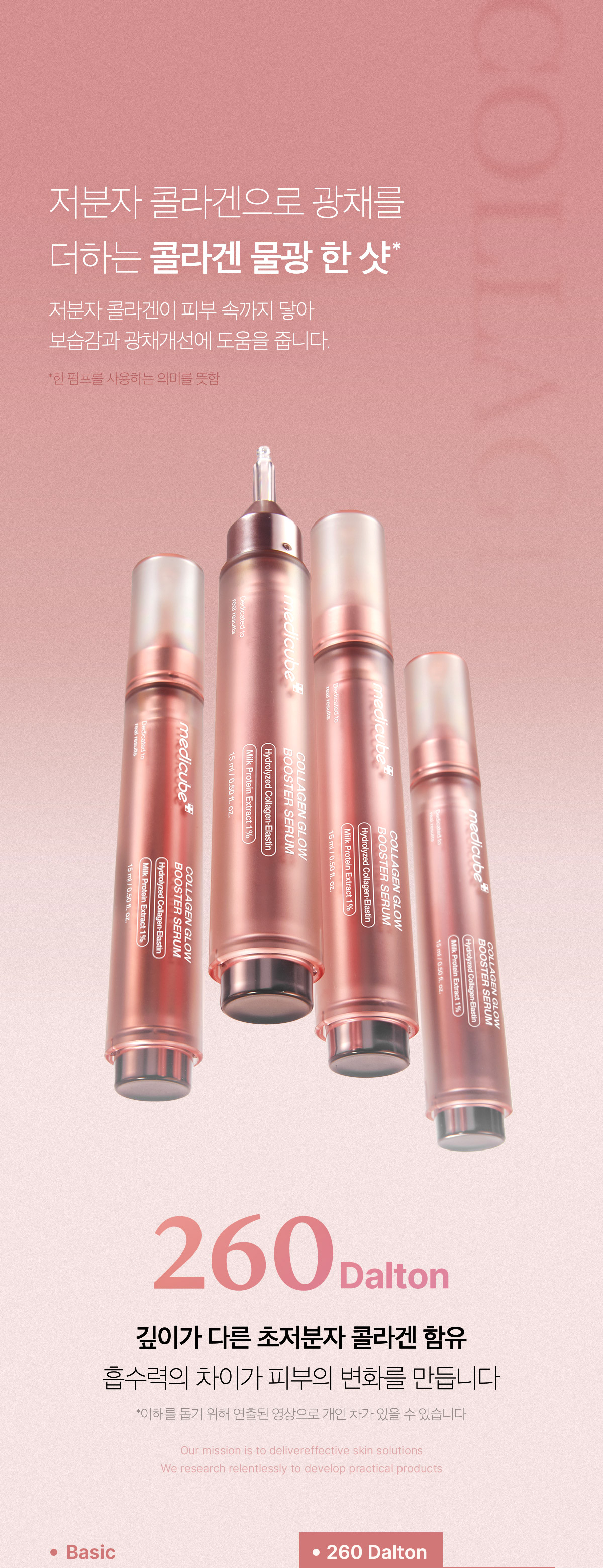 速效導入~韓國 medicube Collagen Glow Booster Serum 膠原水光超導精華 - 15ml