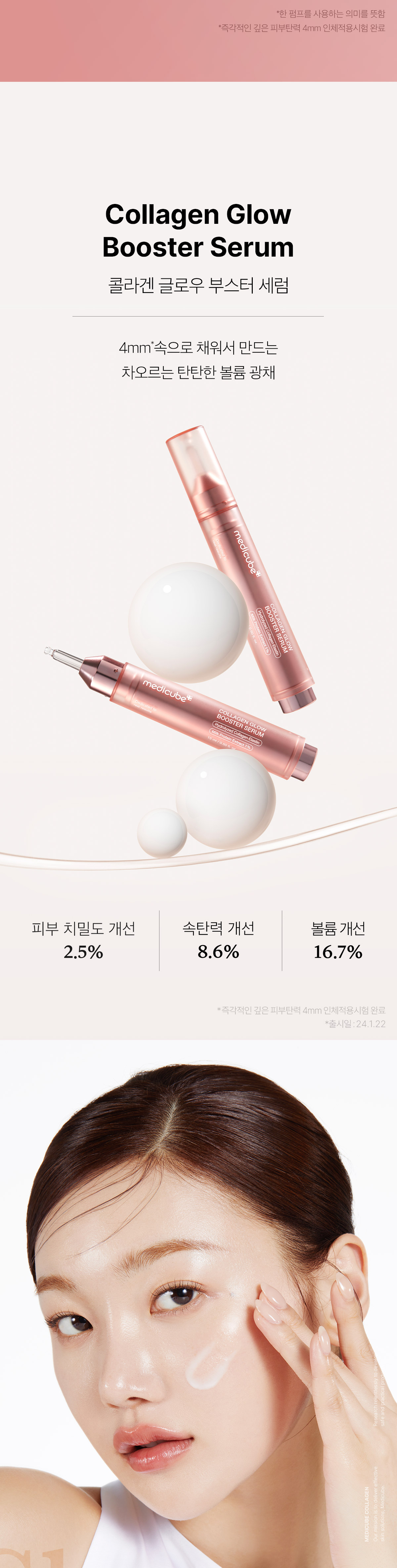 速效導入~韓國 medicube Collagen Glow Booster Serum 膠原水光超導精華 - 15ml