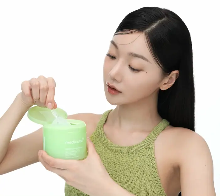 痘痘肌~韓國 medicube Exosome Cica Calming Pad 第4代高效能積雪草舒緩爽膚棉片 - 100片裝