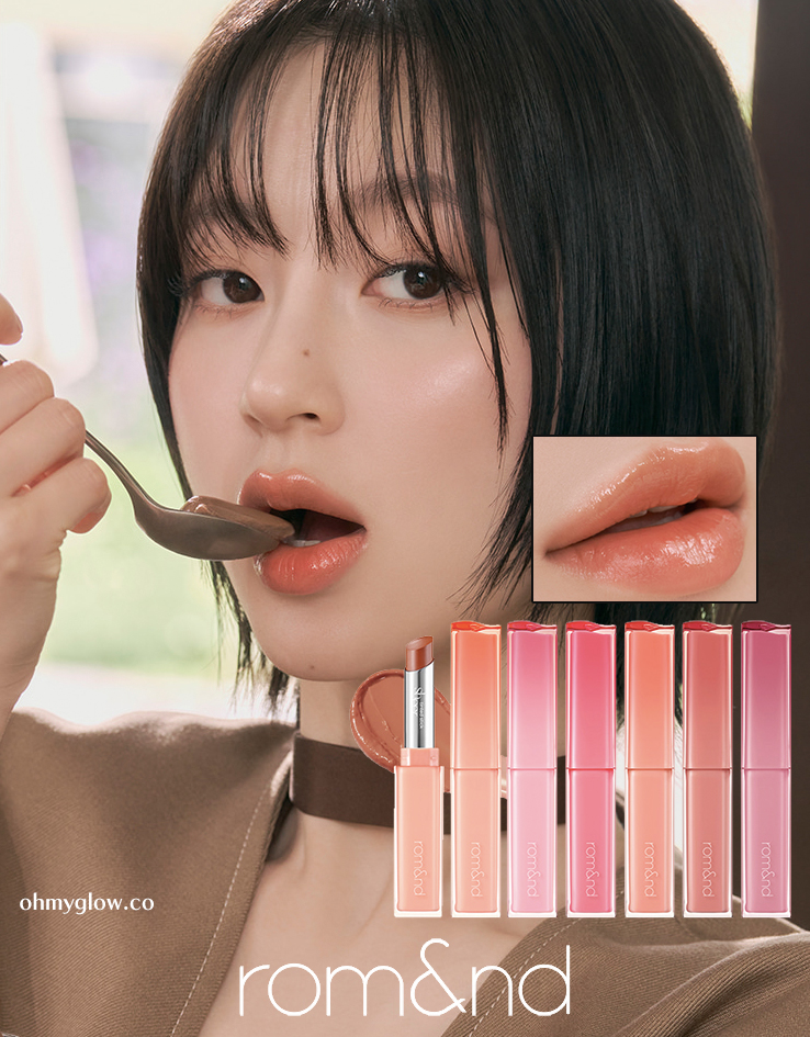 韓國 rom&nd romand Sheer Tinted Stick 柔美清透光澤唇膏 - 6色選擇